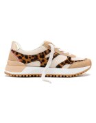 Gioseppo Pantofi sport cu garnituri de piele Madbury - Maro inchis/Maro nisip