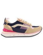 Gioseppo Pantofi sport de piele ecologica colorblock - Bej/Bleumarin