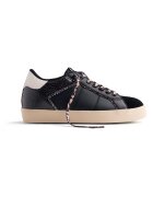 Gioseppo Pantofi sport de piele ecologica cu garnituri de piele intoarsa Edina - Negru