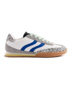 Gioseppo Pantofi sport din piele cu detalii cu model animal print Bislig - Alb