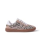 Gioseppo Pantofi sport low-cut cu garnituri cu animal print - Negru/Maro