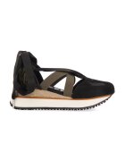 Gioseppo Pantofi sport wedge cu decupaje Settala - Negru/Kaki