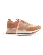 Gioseppo Pantofi sport wedge cu garnituri de piele intoarsa - Galben mustar