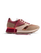 Gioseppo Pantofi sport wedge cu garnituri de piele intoarsa - Maro taupe