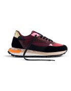 Gioseppo Pantofi sport wedge cu garnituri de piele intoarsa - Visiniu
