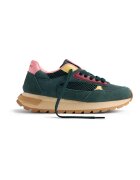 Gioseppo Pantofi sport wedge cu model colorblock - Verde