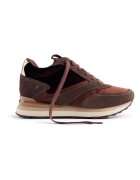 Gioseppo Pantofi sport wedge de piele intoarsa - Maro
