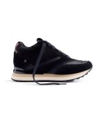 Gioseppo Pantofi sport wedge de piele intoarsa - Negru