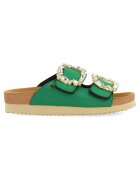 Gioseppo Papuci cu strasuri - Verde aquamarin