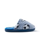 Gioseppo Papuci pufosi cu imprimeu fotbal - Bleumarin