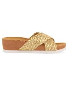 Gioseppo Papuci wedge cu barete incrucisate TURIACU 27689 - Auriu