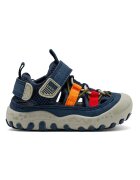 Gioseppo Sandale cu inchidere velcro si insertii din material textil - Albastru royal/Bleumarin