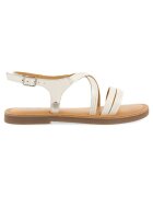 Gioseppo Sandale de piele cu aspect metalizat ANNEX 28311 - Alb