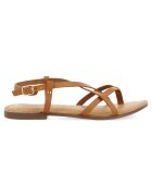 Gioseppo Sandale de piele cu catarama Lelex - Caramel