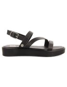 Gioseppo Sandale de piele cu catarama - Negru