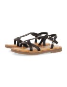 Gioseppo Sandale de piele cu catarama Tilly - Negru