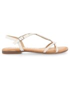 Gioseppo Sandale de piele cu design impletit - Alb
