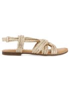 Gioseppo Sandale de piele cu design impletit - Auriu