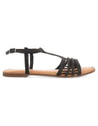 Gioseppo Sandale de piele cu design impletit - Negru