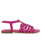 Gioseppo Sandale de piele cu model impletit Yakima - Fucsia