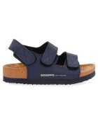 Gioseppo Sandale de piele ecologica cu velcro - Bleumarin