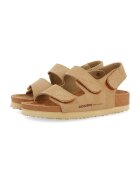 Gioseppo Sandale de piele ecologica cu velcro Krapina - Maro camel