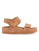Gioseppo Sandale de piele ecologica cu velcro Tredegar - Maro nisip