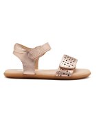 Gioseppo Sandale din piele cu perforatii - Auriu rose