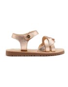 Gioseppo Sandale din piele cu talpa plata si inchidere velcro - Auriu rose