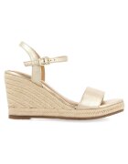 Gioseppo Sandale-espadrile de piele - Auriu