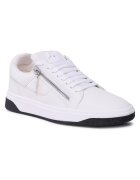 Giuseppe Zanotti Tenisi barbati - piele naturala - alb