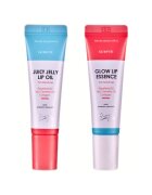 GLAMFOX Set duo pentru ingrijirea buzelor : ulei + esenta - 10 ml