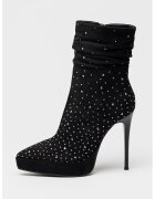 GOE Botine cu nituri metalice - Negru/Argintiu