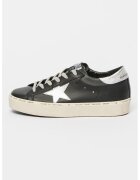 GOLDEN GOOSE Pantofi sport Hi Star GWF00118 din piele - Negru/Argintiu