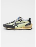GOLDEN GOOSE Pantofi sport Marathon din material textil cu insertii din piele - Verde deschis/Gri inchis