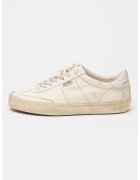 GOLDEN GOOSE Pantofi sport Soul Star de piele cu aspect uzat si talpa plata - Alb