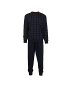 GOTZBURG Pijama de bumbac cu decolteu in V - Bleumarin