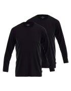 GOTZBURG Set de bluze din bumbac cu maneci lungi - 2 piese - Negru