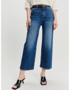 GreenPoint Blugi kick-flared din amestec de modal - Albastru melange