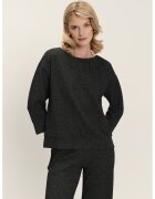 GreenPoint Bluza de trening cu maneci trei sferturi - Negru