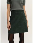 GreenPoint Fusta scurta uni - Verde padure