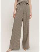 GreenPoint Pantaloni din amestec de modal cu croiala ampla - Negru/Maro/Bej