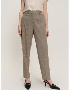 GreenPoint Pantaloni din amestec de modal si talie inalta - Negru/Maro/Bej