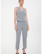 GreenPoint Pantaloni eleganti cu buzunare oblice - Gri deschis