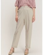 GreenPoint Pantaloni uni din amestec de modal - Bej deschis