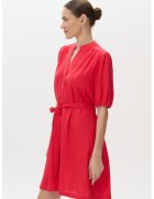 GreenPoint Rochie cu decolteu in V si maneci scurte - Coral