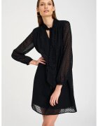 GreenPoint Rochie mini cu buline - Negru