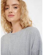 GreenPoint Rochie mini cu cordon - Gri deschis