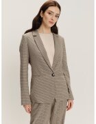 GreenPoint Sacou slim-fit cu model uni - Negru/Bej