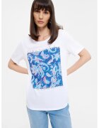 GreenPoint Tricou din amestec de modal - Alb